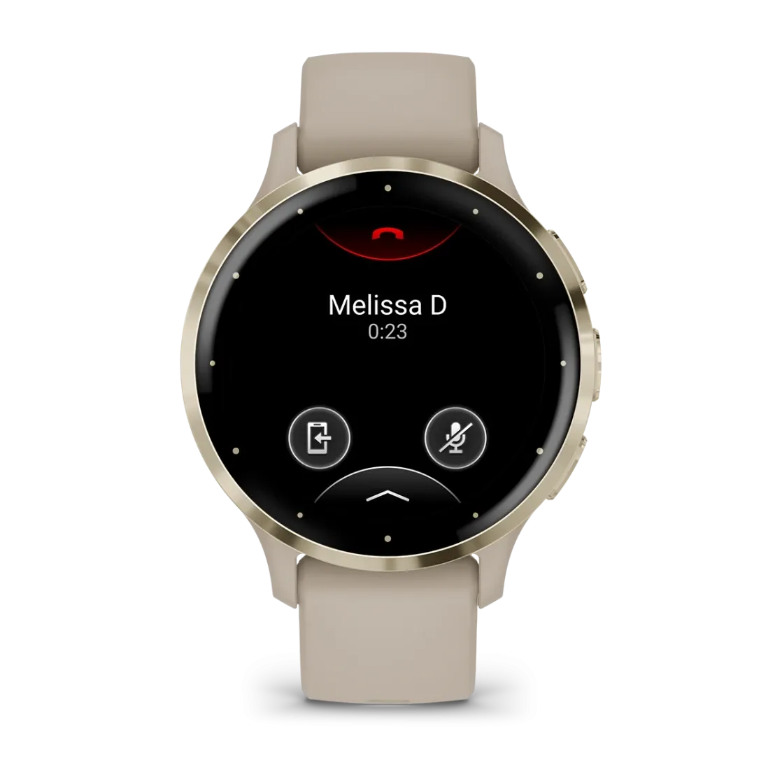 * Venu 3S Soft Gold Stainless Steel Bezel With French G