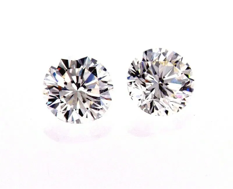 0.67CT Diamond Studs Earrings 14K White Gold GIA Certified Natural Round Cut