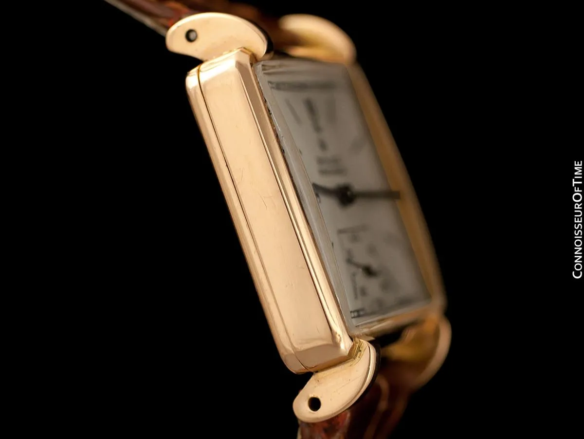 1938 Rolex Precision Vintage Mens Dress Watch - 18K Rose Gold
