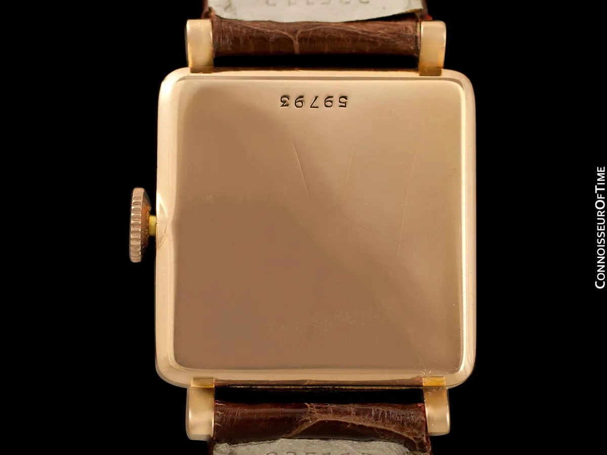 1938 Rolex Precision Vintage Mens Dress Watch - 18K Rose Gold