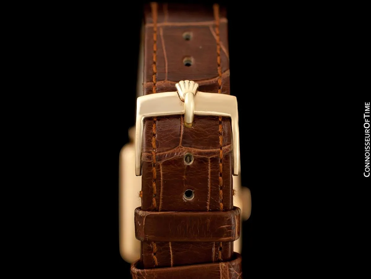 1938 Rolex Precision Vintage Mens Dress Watch - 18K Rose Gold