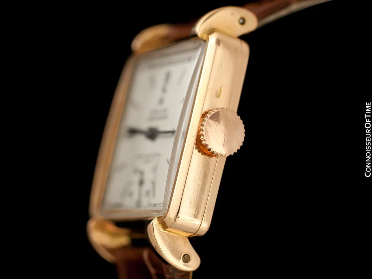 1938 Rolex Precision Vintage Mens Dress Watch - 18K Rose Gold