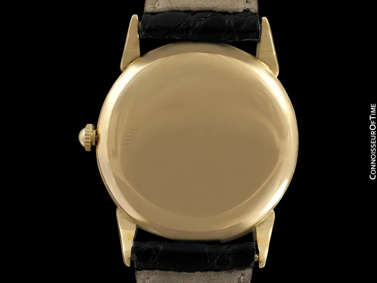 1940's Rolex Precision Vintage Mens Claw Lug Dress Watch - 18K Gold