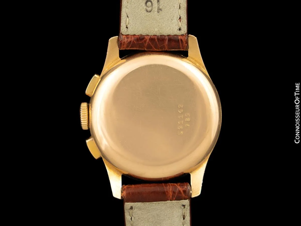 1945 Breitling Premier Vintage Pilot's / Aviator's Ref. 789 Chronograph Watch - 18K Rose Gold