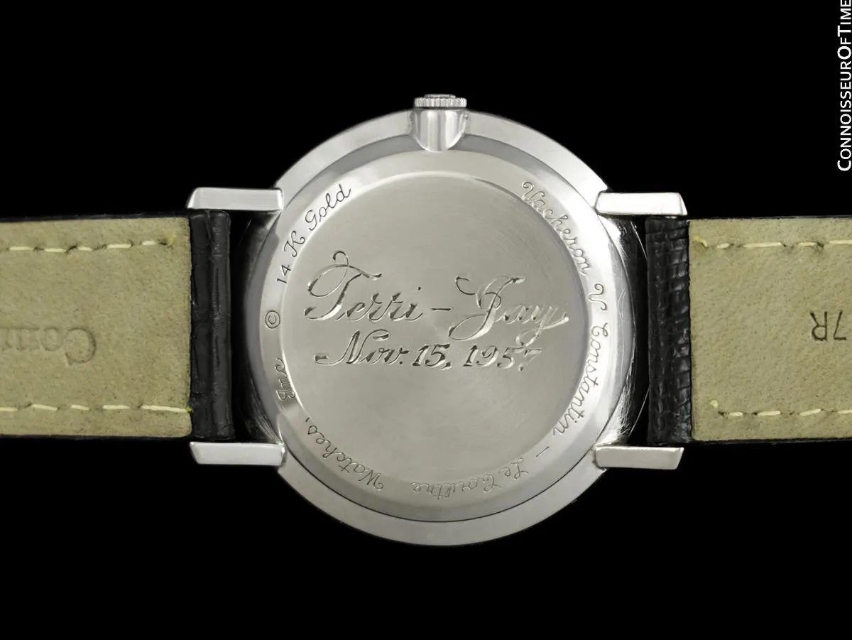 1957 Jaeger-LeCoultre / Vacheron & Constantin Vintage Galaxy Mystery Dial - 14K White Gold & Diamonds