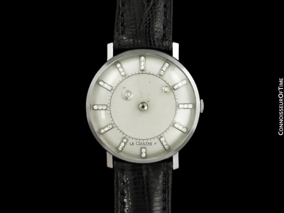 1957 Jaeger-LeCoultre / Vacheron & Constantin Vintage Galaxy Mystery Dial - 14K White Gold & Diamonds