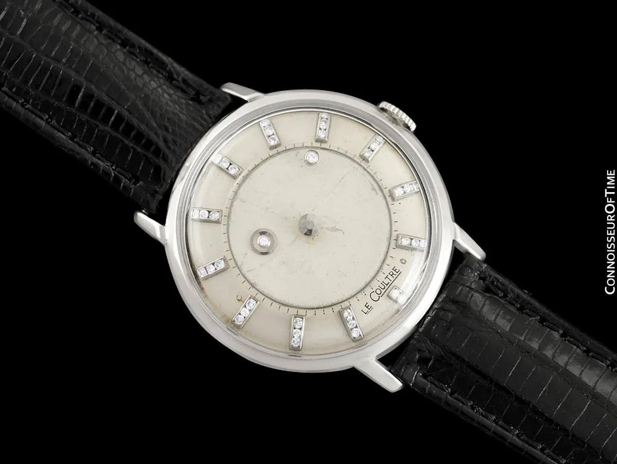1958 Jaeger-LeCoultre / Vacheron & Constantin Vintage Galaxy Mystery Dial - 14K White Gold & Diamonds