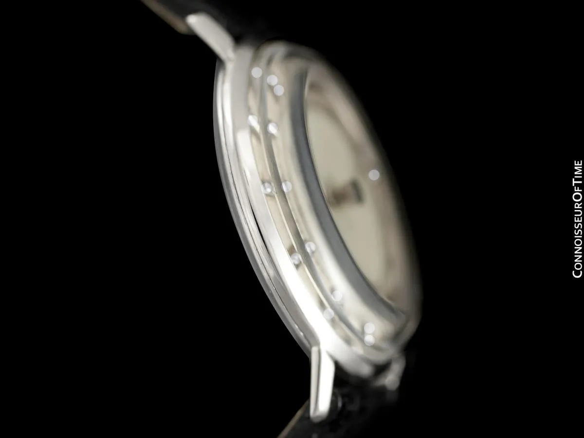 1958 Jaeger-LeCoultre / Vacheron & Constantin Vintage Galaxy Mystery Dial - 14K White Gold & Diamonds