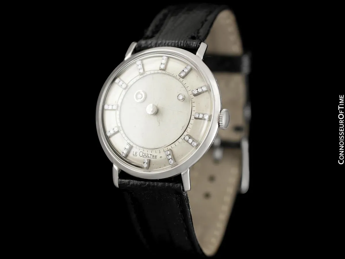 1958 Jaeger-LeCoultre / Vacheron & Constantin Vintage Galaxy Mystery Dial - 14K White Gold & Diamonds
