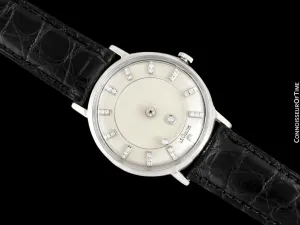 1958 Jaeger-LeCoultre Vintage Galaxy Mystery Dial - 14K White Gold & Diamonds