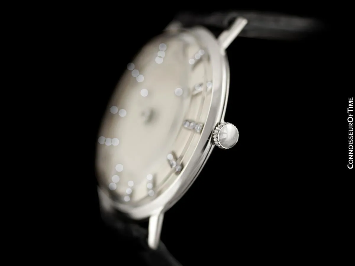 1958 Jaeger-LeCoultre Vintage Galaxy Mystery Dial - 14K White Gold & Diamonds
