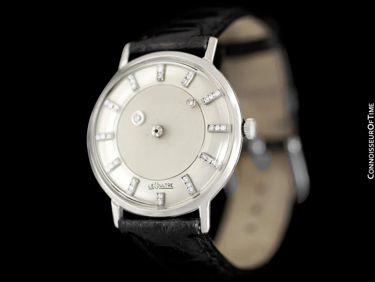 1958 Jaeger-LeCoultre Vintage Galaxy Mystery Dial - 14K White Gold & Diamonds