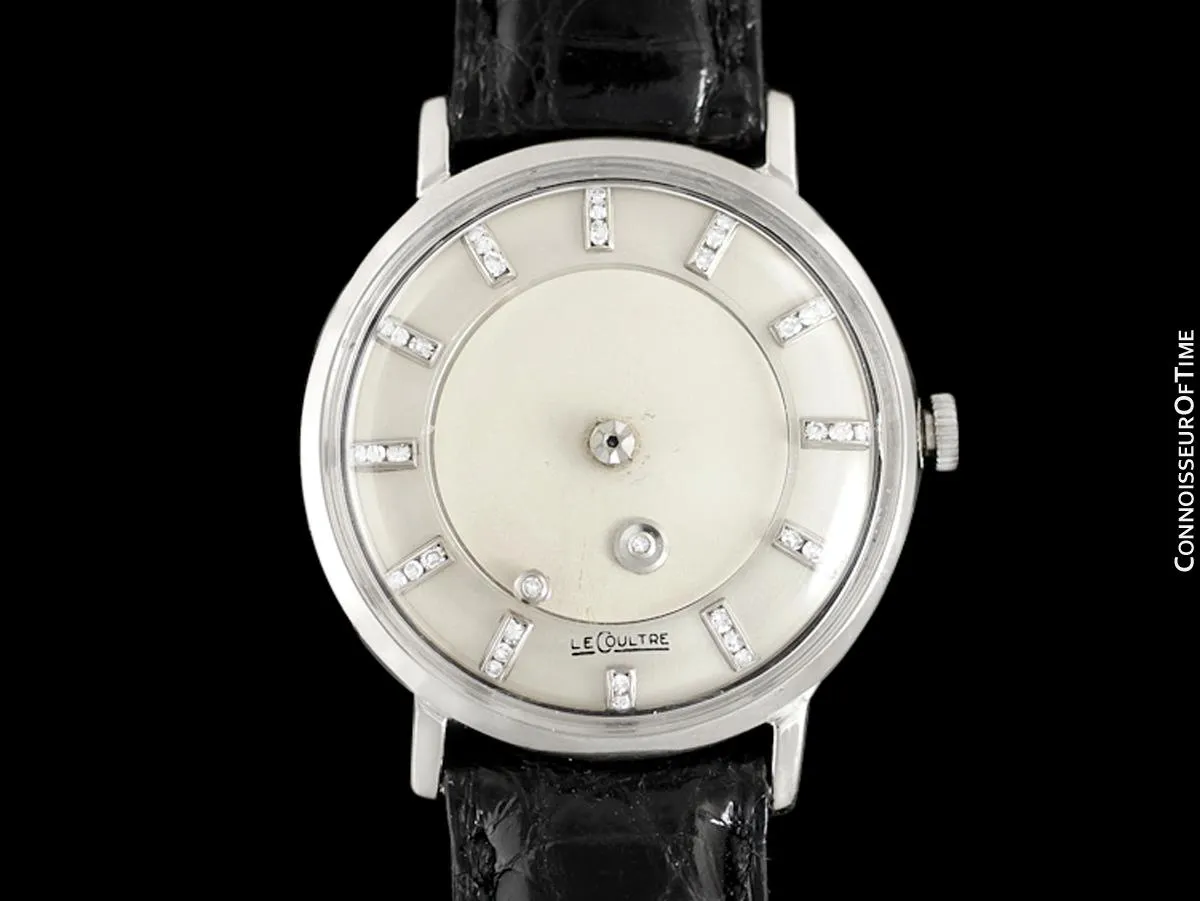 1958 Jaeger-LeCoultre Vintage Galaxy Mystery Dial - 14K White Gold & Diamonds