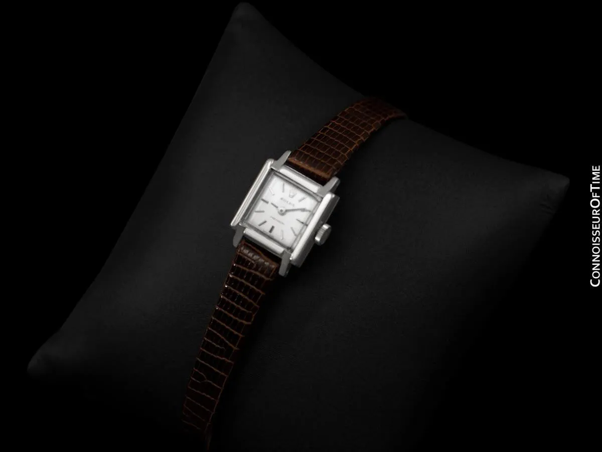 1969 Rolex Precision Vintage Pre-Cellini Ladies Watch, Ref. 2189 - 18K White Gold