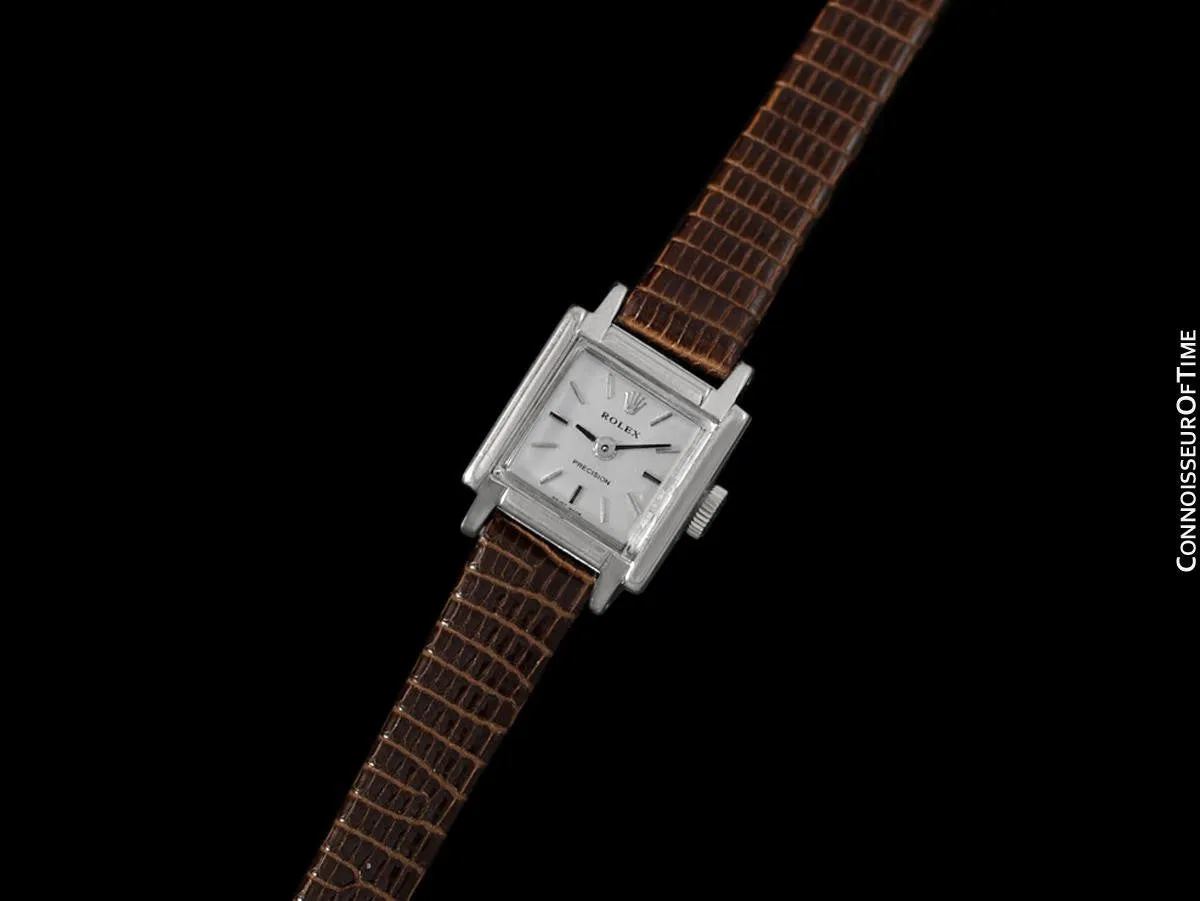 1969 Rolex Precision Vintage Pre-Cellini Ladies Watch, Ref. 2189 - 18K White Gold