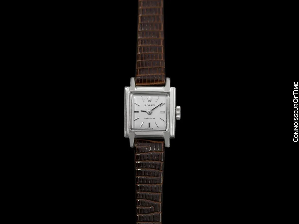 1969 Rolex Precision Vintage Pre-Cellini Ladies Watch, Ref. 2189 - 18K White Gold