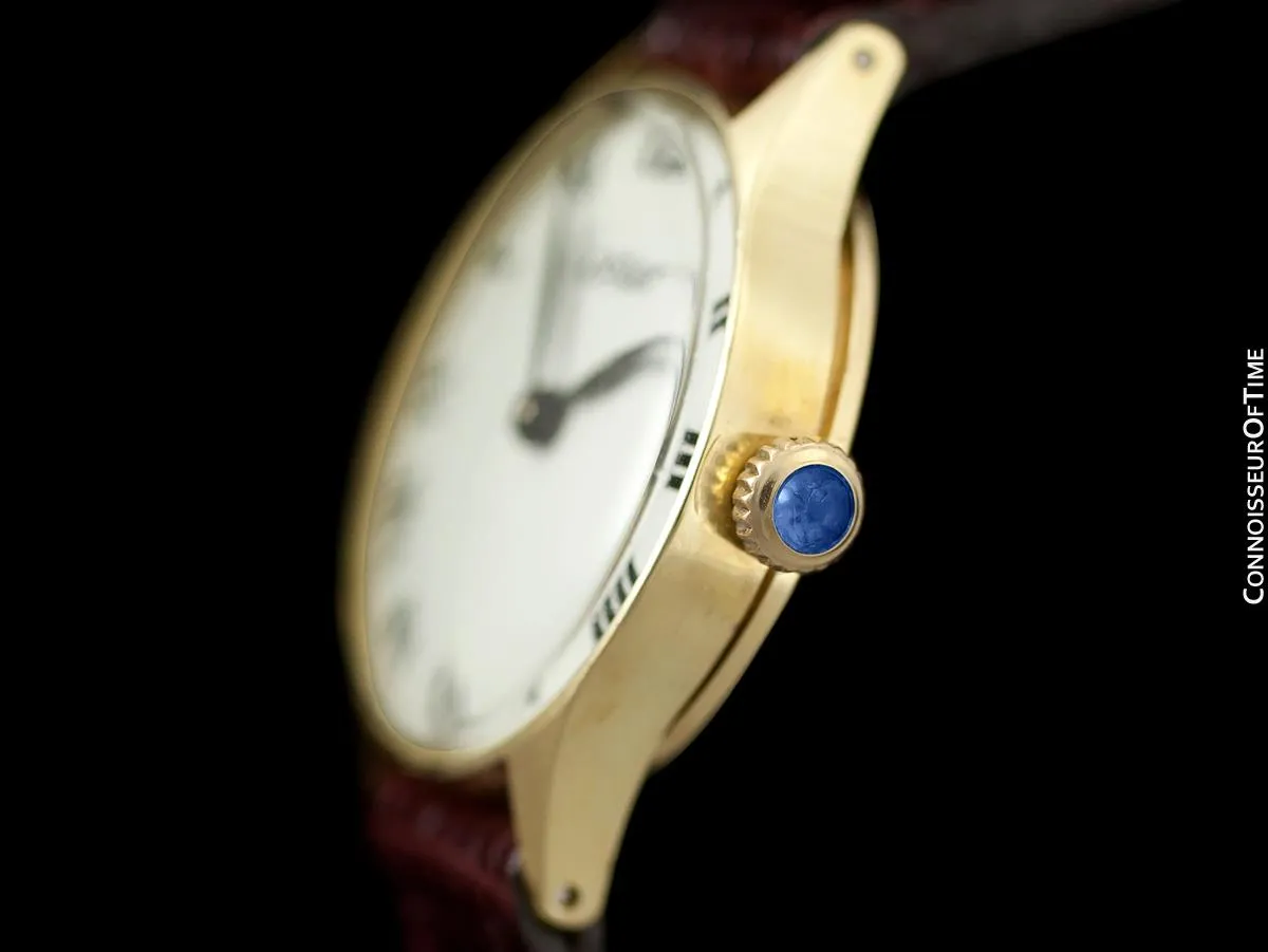 1970's Cartier Vintage Classic Ladies Handwound Watch - 14K Gold