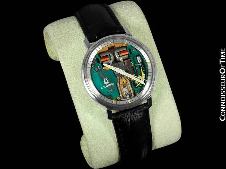 1971 Bulova Spaceview Chapter Ring Vintage Mens Watch - Stainless Steel