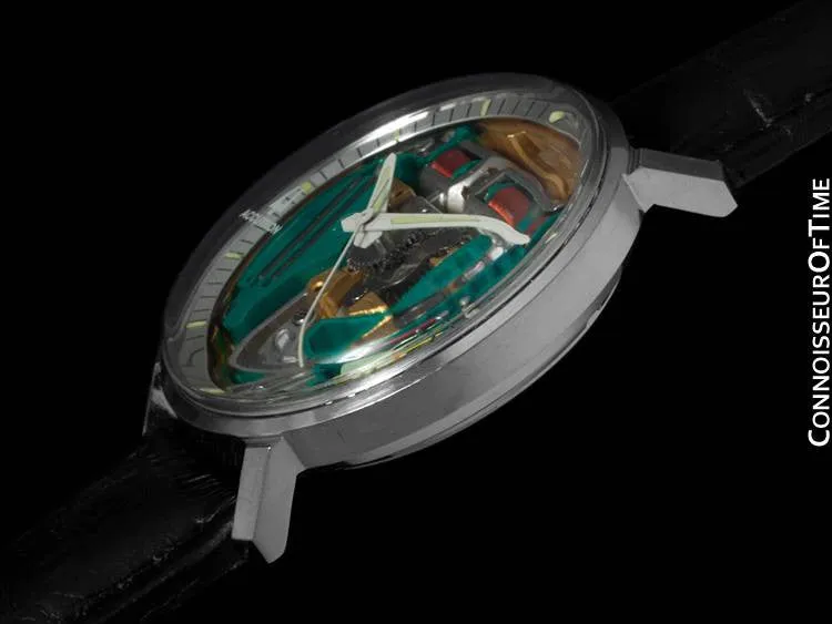 1971 Bulova Spaceview Chapter Ring Vintage Mens Watch - Stainless Steel