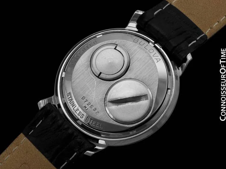 1971 Bulova Spaceview Chapter Ring Vintage Mens Watch - Stainless Steel
