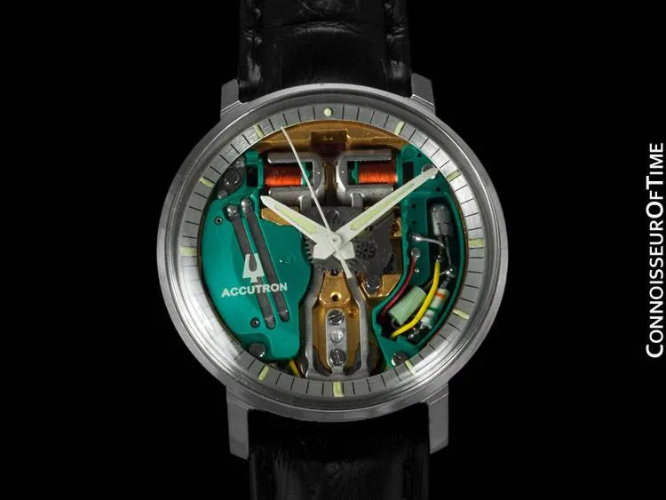 1971 Bulova Spaceview Chapter Ring Vintage Mens Watch - Stainless Steel