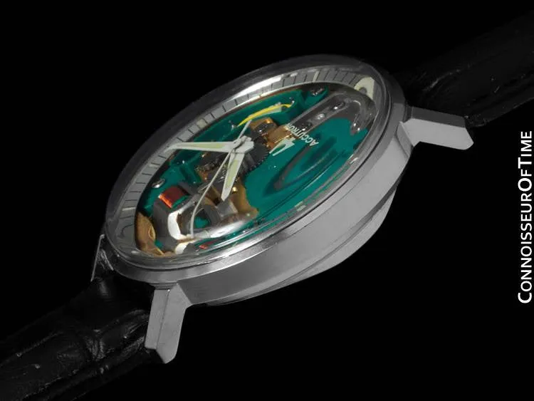 1971 Bulova Spaceview Chapter Ring Vintage Mens Watch - Stainless Steel
