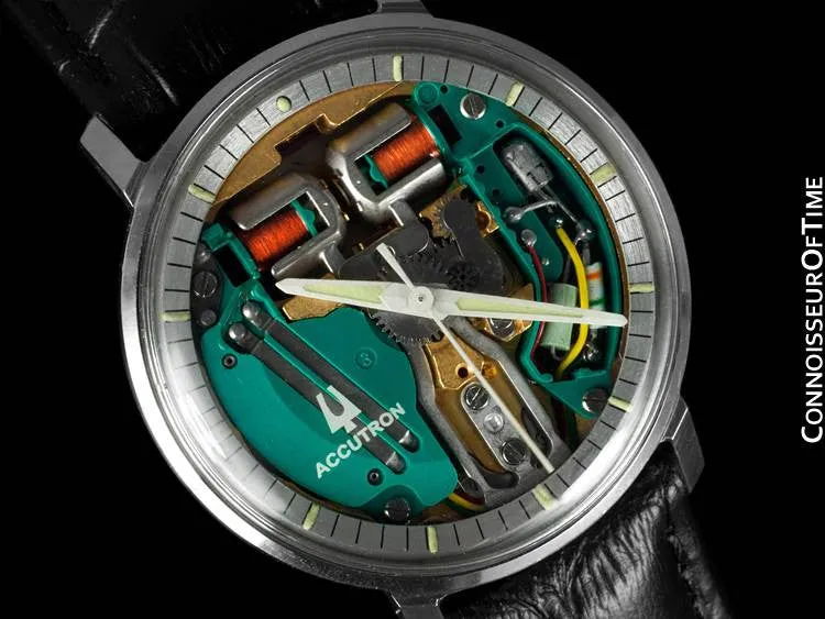 1971 Bulova Spaceview Chapter Ring Vintage Mens Watch - Stainless Steel