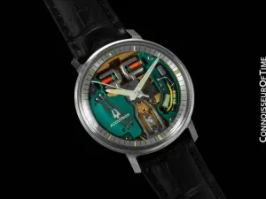 1971 Bulova Spaceview Chapter Ring Vintage Mens Watch - Stainless Steel