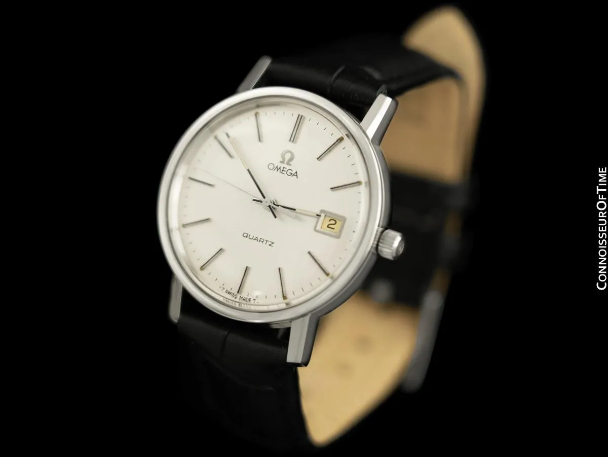 1979 Omega (Seamaster) Vintage Mens Quartz Accuset Stainless Steel Watch with Date