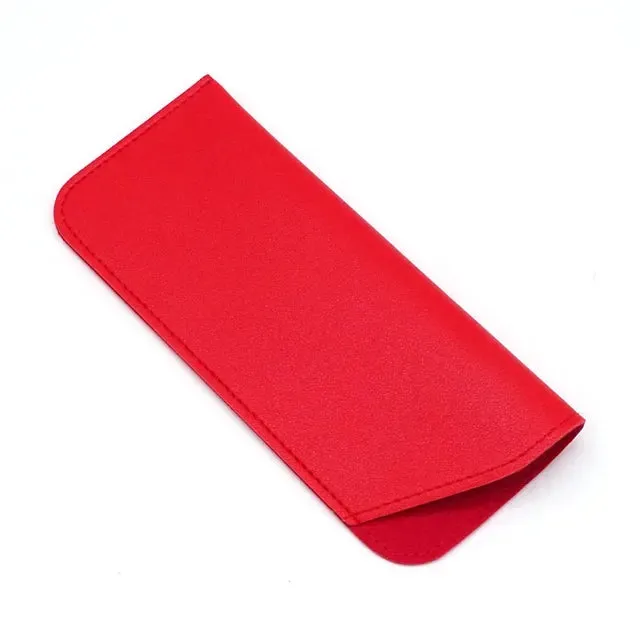 1Pcs PU Leather Glasses Bag Sunglasses Reading Eyeglasses Protective Cover Case Box Pouch Eyewear Protector Case Accessories