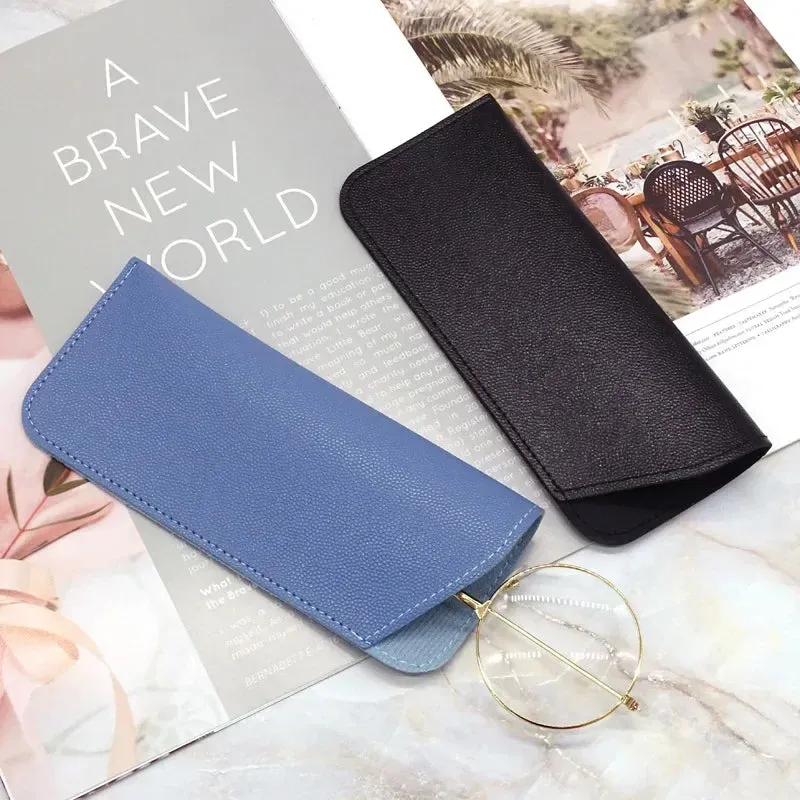 1Pcs PU Leather Glasses Bag Sunglasses Reading Eyeglasses Protective Cover Case Box Pouch Eyewear Protector Case Accessories