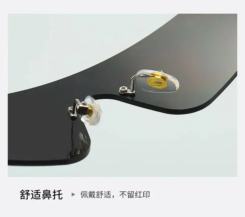 2000S Aesthetic Y2K Sunglasses Men One Piece Sports Sun Glasses Women Vintage Wrap Around Shades Fashion Punk Goggle Eyewear