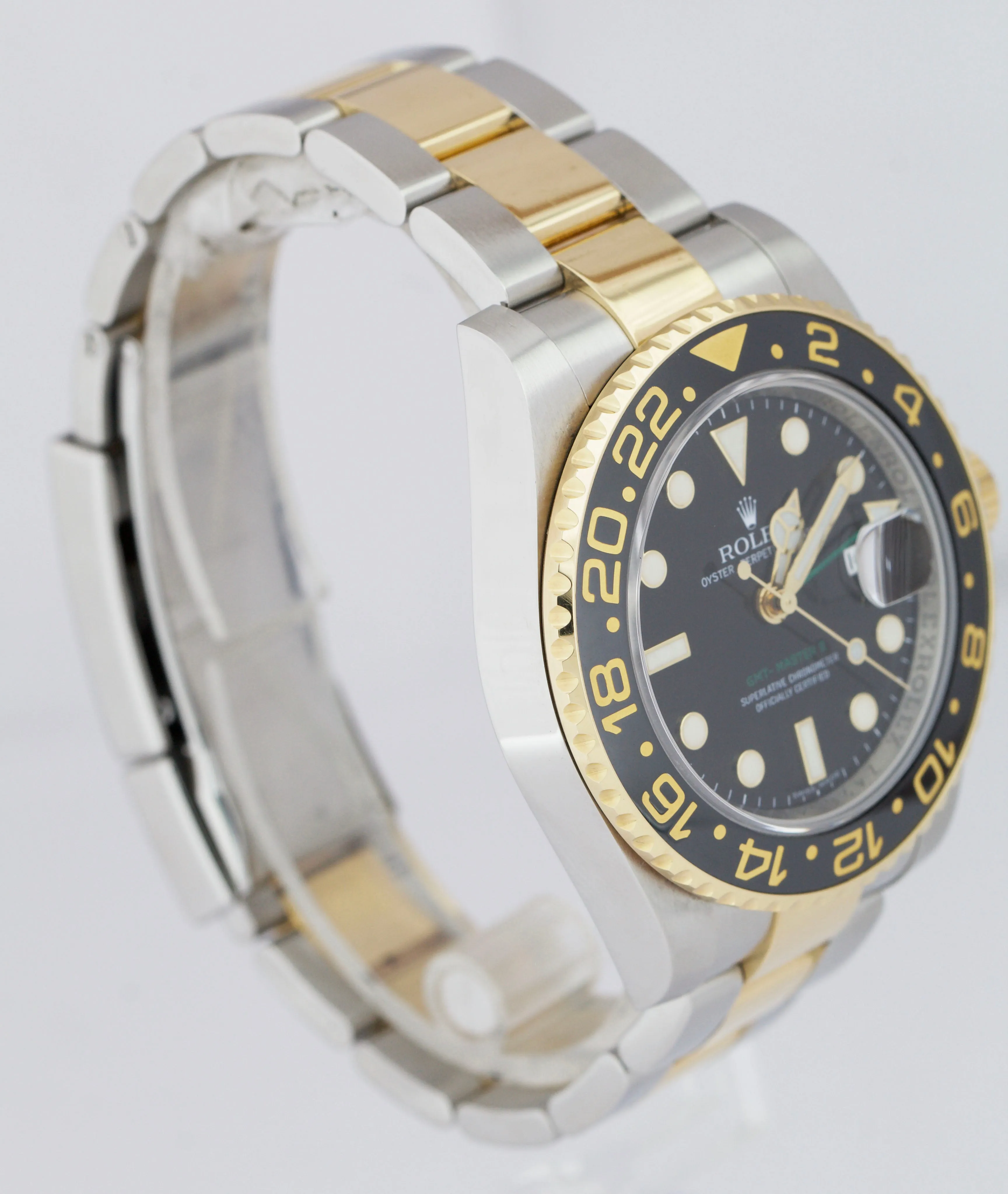 2006 Rolex GMT-Master II Ceramic 116713 Black Two-Tone Stainless Date 40mm Watch