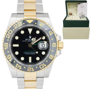 2006 Rolex GMT-Master II Ceramic 116713 Black Two-Tone Stainless Date 40mm Watch