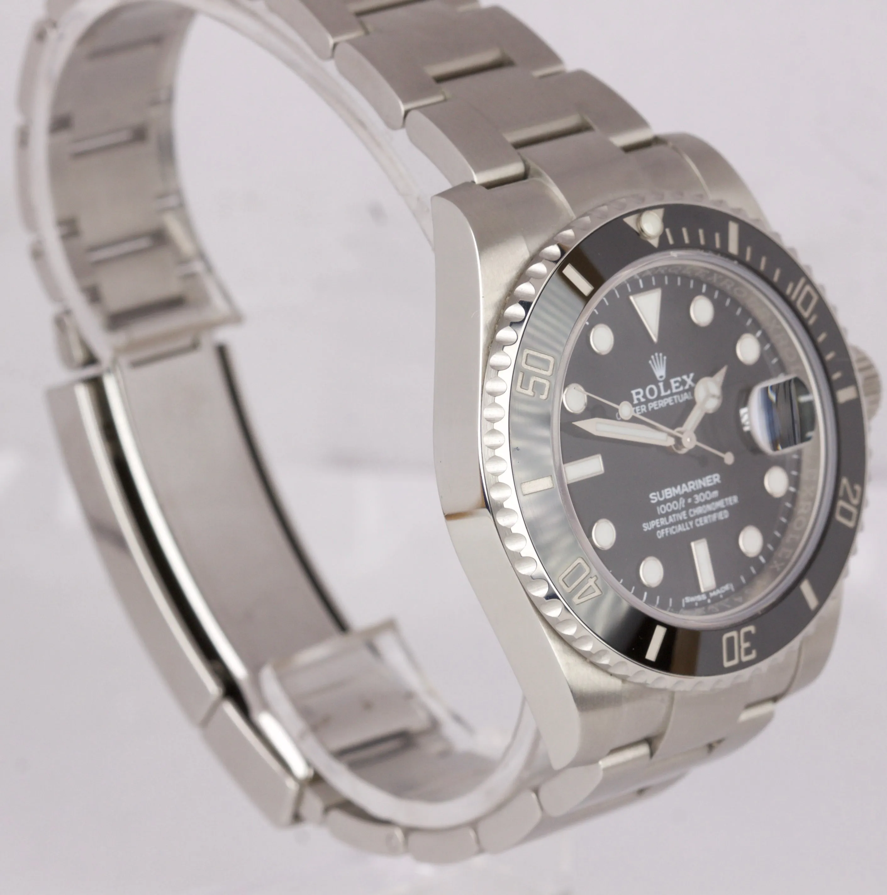 2016 MINT Rolex Submariner Date 116610 LN Stainless Black Ceramic 40mm Watch