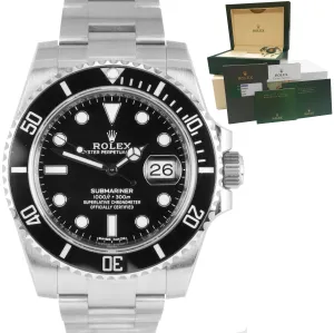 2016 MINT Rolex Submariner Date 116610 LN Stainless Black Ceramic 40mm Watch