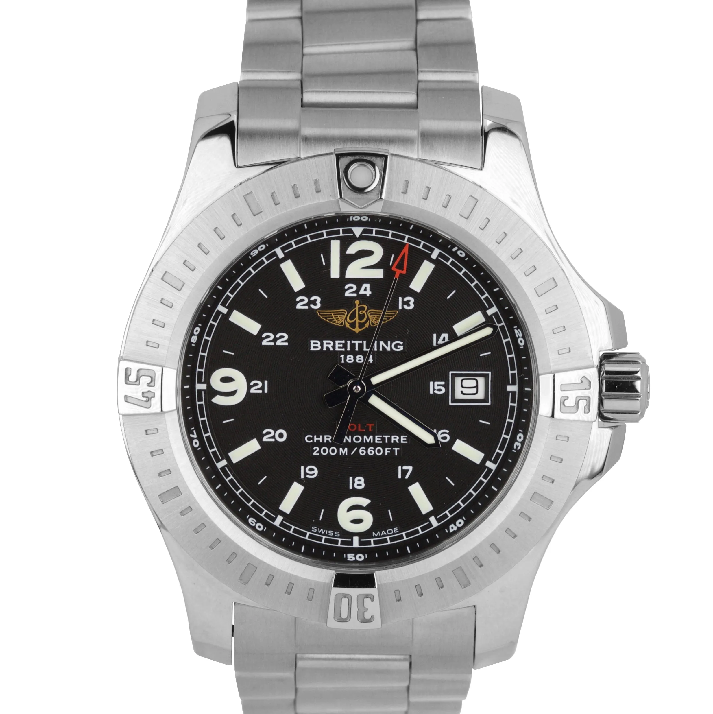 2019 Breitling Colt 44 Quartz Volcano Black Stainless Steel Watch A74388111/B1A1