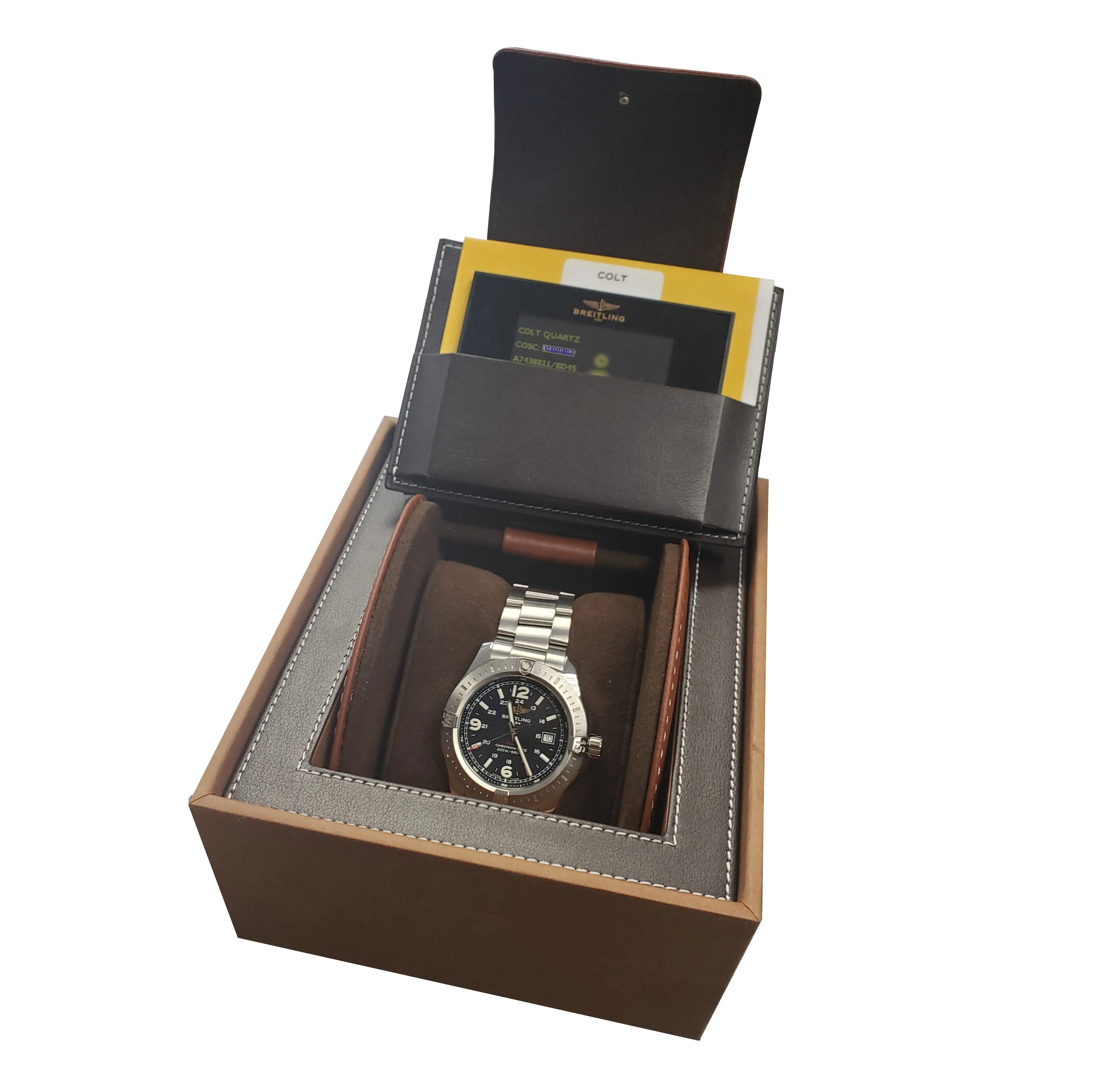 2019 Breitling Colt 44 Quartz Volcano Black Stainless Steel Watch A74388111/B1A1