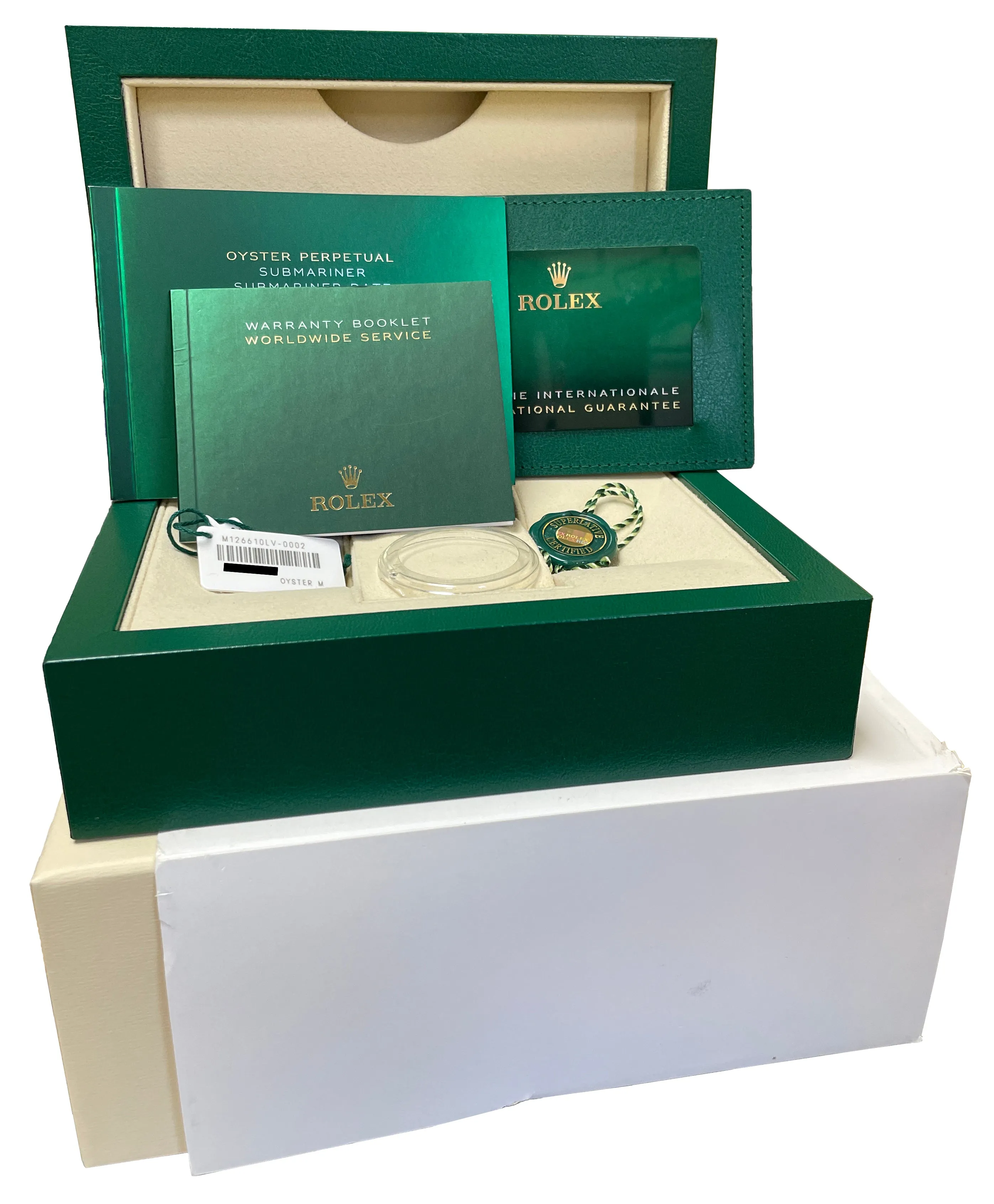 2021 Rolex Submariner 41mm Date GREEN KERMIT Ceramic Steel Watch 126610 LV B P