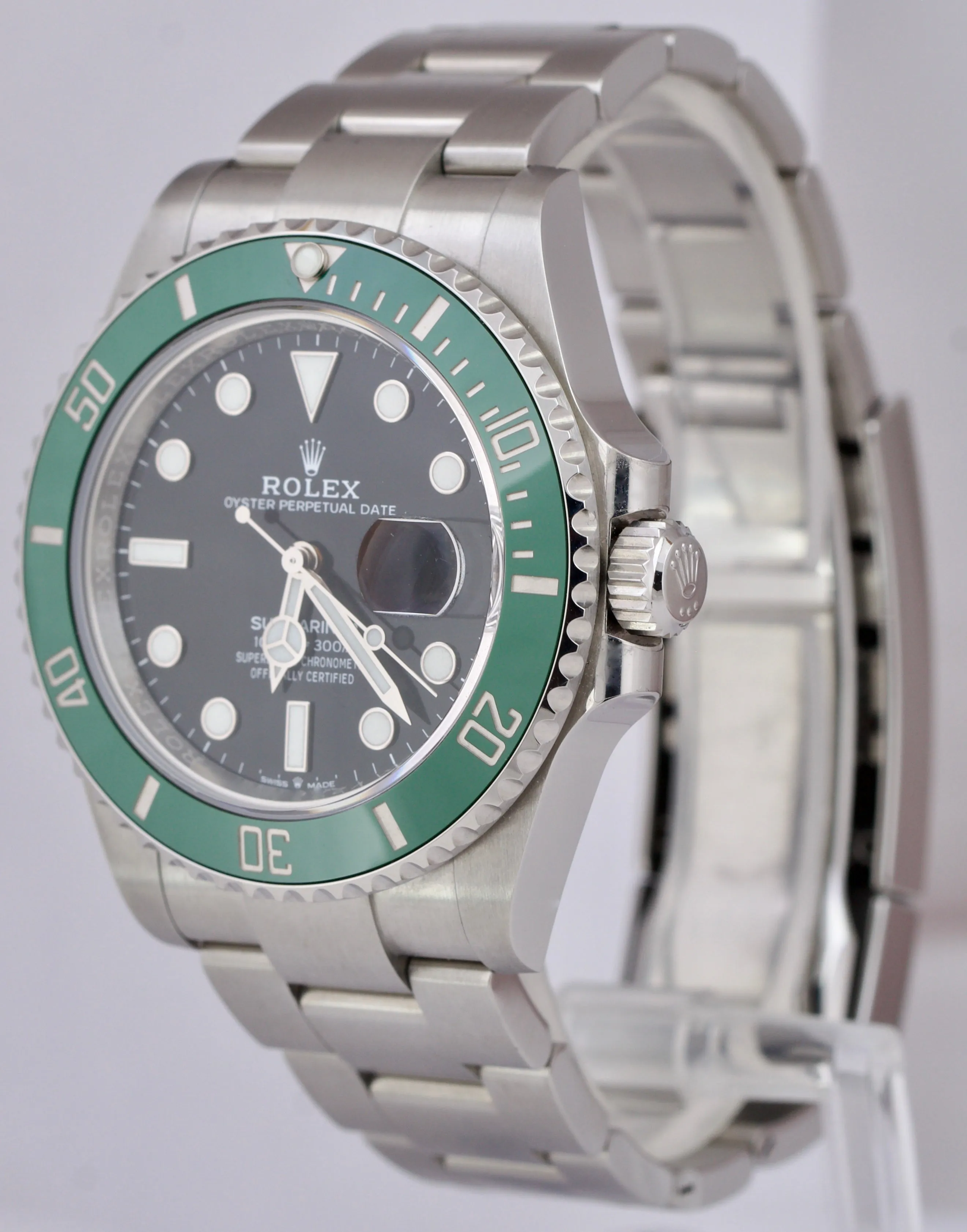 2021 Rolex Submariner 41mm Date GREEN KERMIT Ceramic Steel Watch 126610 LV B P