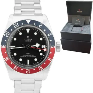 2021 Tudor Black Bay GMT Pepsi 41mm Stainless Steel Black Date Watch 79830RB B P