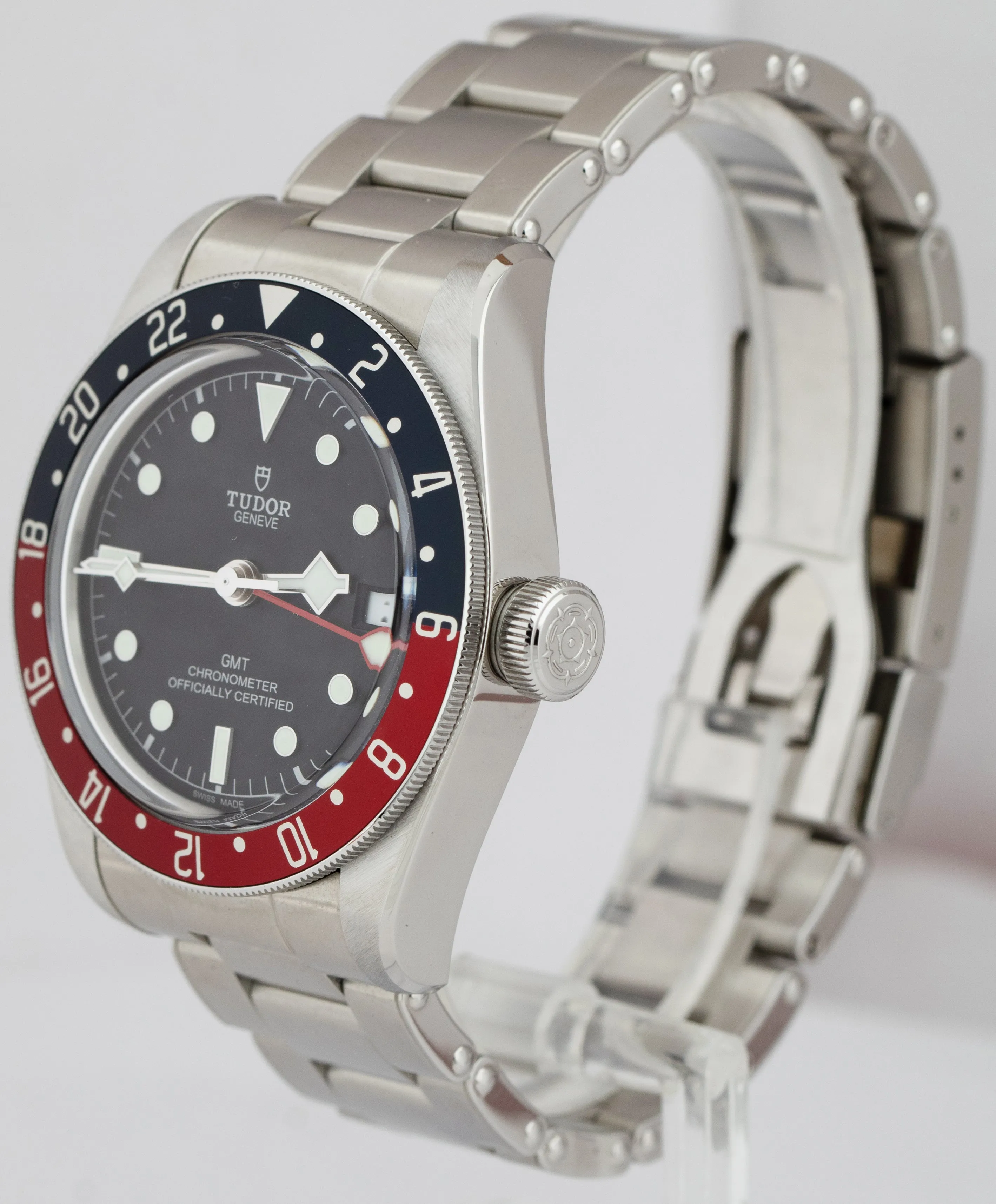 2021 Tudor Black Bay GMT Pepsi 41mm Stainless Steel Black Date Watch 79830RB B P
