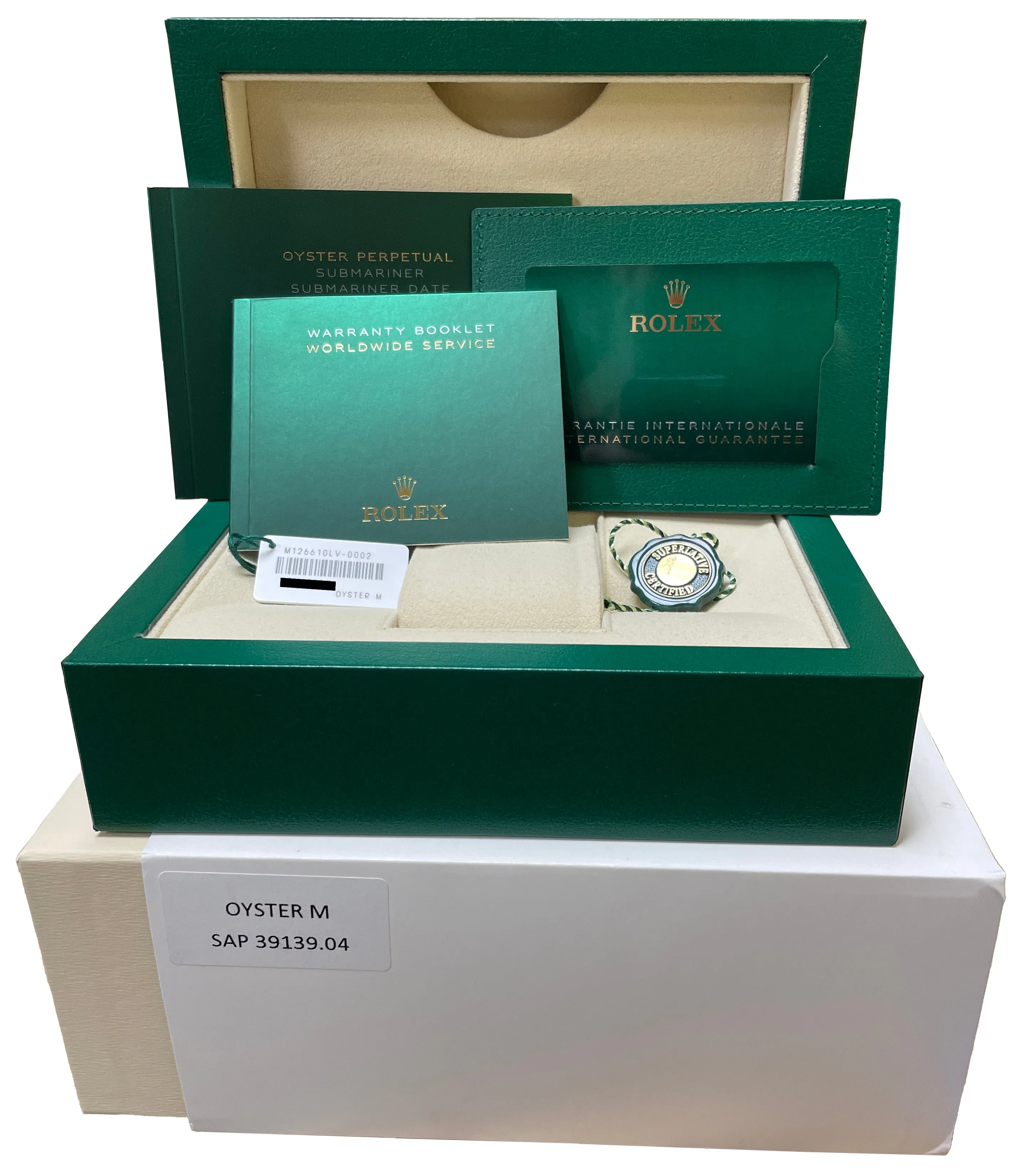 2022 Rolex Submariner 41mm Date GREEN KERMIT Ceramic Steel Watch 126610 LV B P