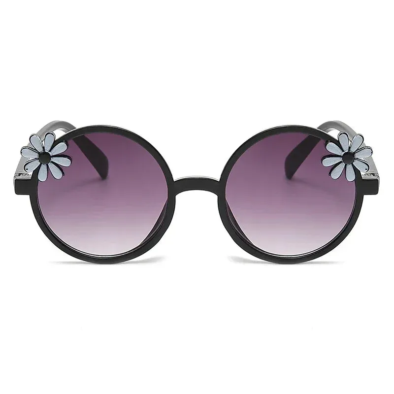 2024 New Children's Glasses Floret Anti-ultraviolet Fashion Children's Sunglasses Outdoor Shading Travel Children's Mirror