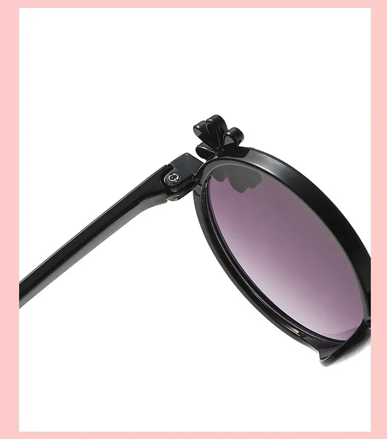 2024 New Children's Glasses Floret Anti-ultraviolet Fashion Children's Sunglasses Outdoor Shading Travel Children's Mirror