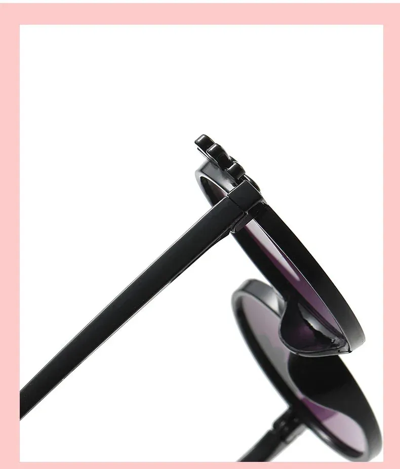 2024 New Children's Glasses Floret Anti-ultraviolet Fashion Children's Sunglasses Outdoor Shading Travel Children's Mirror