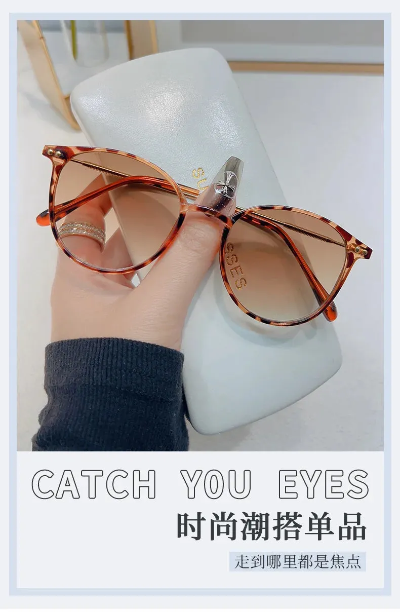 2024 New Style Round Frame Sunglasses Unisex UV-proof Sun Glasses Eyewear Women Outdoor Travel Goggle Eye Production Sun Shades