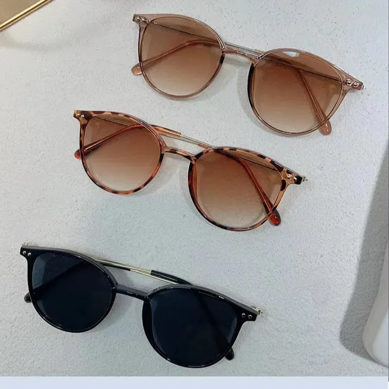 2024 New Style Round Frame Sunglasses Unisex UV-proof Sun Glasses Eyewear Women Outdoor Travel Goggle Eye Production Sun Shades