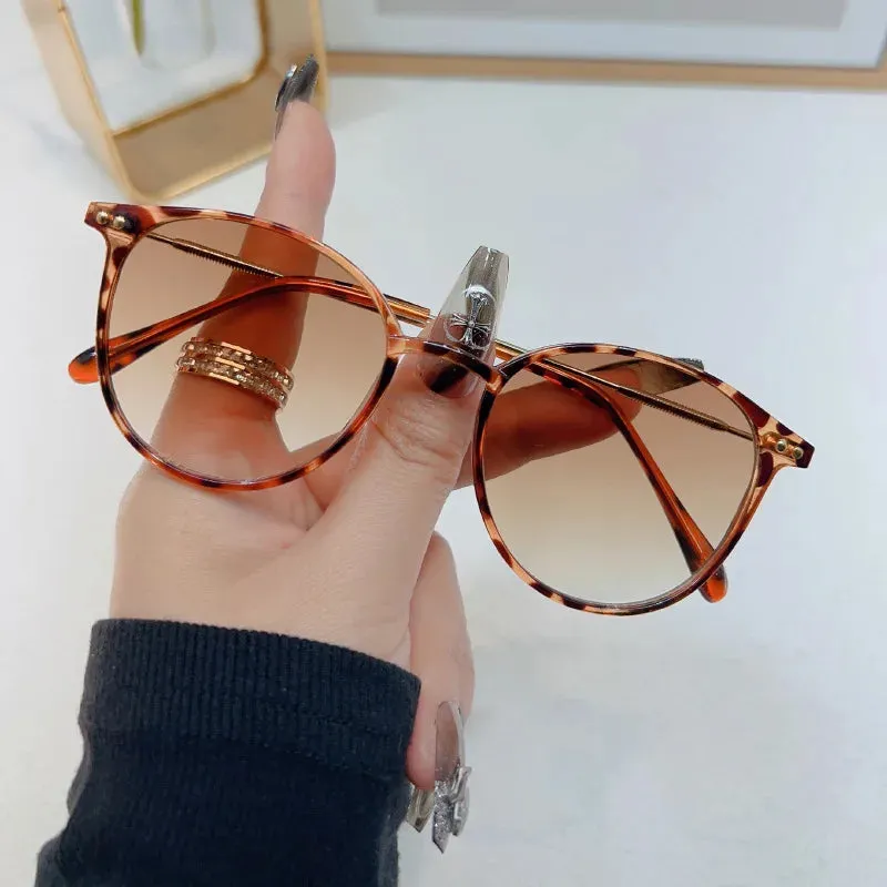 2024 New Style Round Frame Sunglasses Unisex UV-proof Sun Glasses Eyewear Women Outdoor Travel Goggle Eye Production Sun Shades