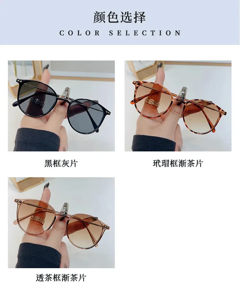2024 New Style Round Frame Sunglasses Unisex UV-proof Sun Glasses Eyewear Women Outdoor Travel Goggle Eye Production Sun Shades